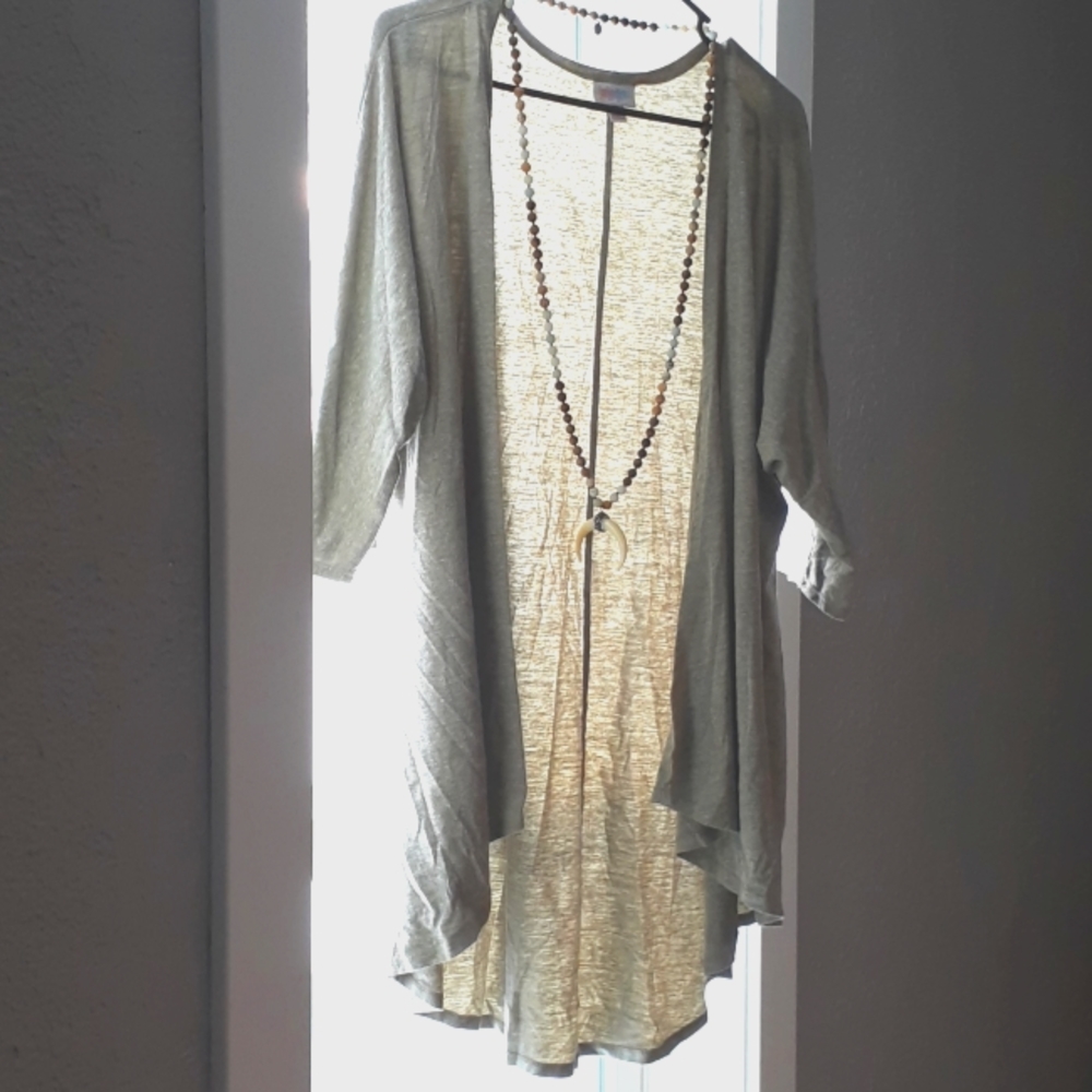 M Lularoe olive cardigan